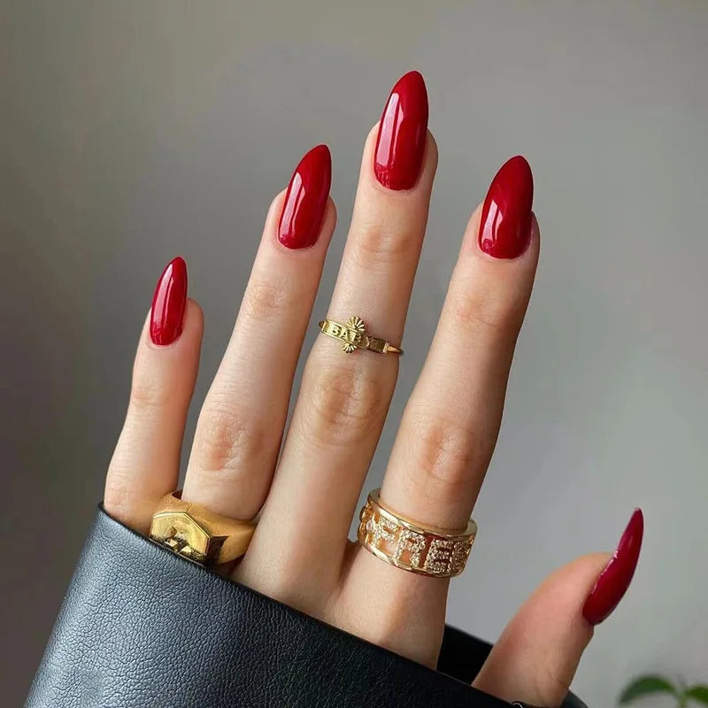 24 Pcs medium long nails set