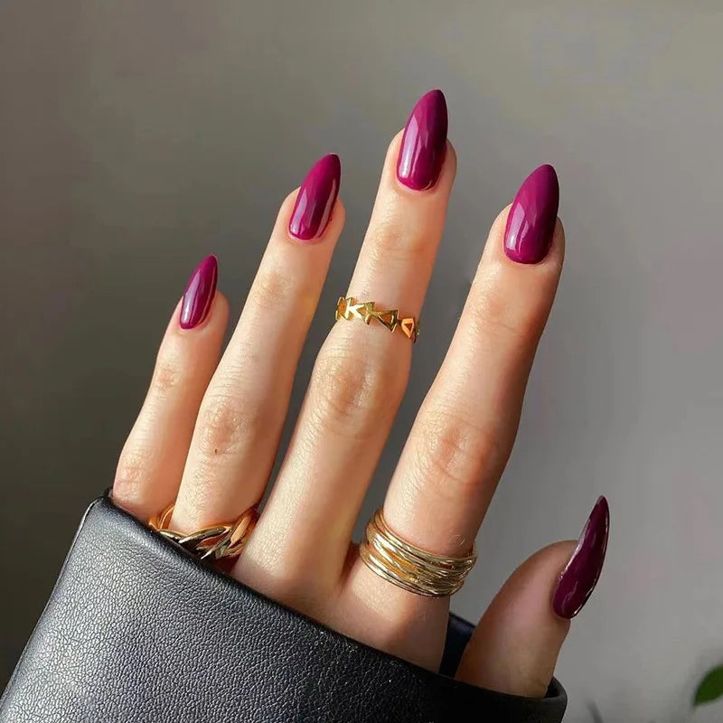 24 Pcs medium long nails set