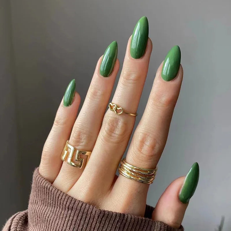 24 Pcs medium long nails set