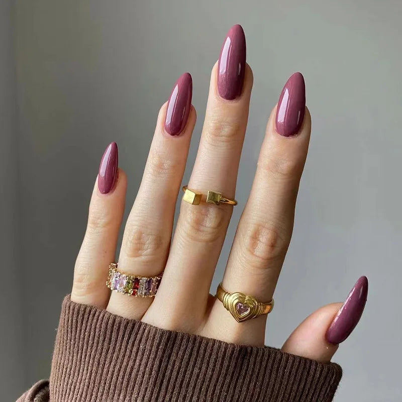 24 Pcs medium long nails set